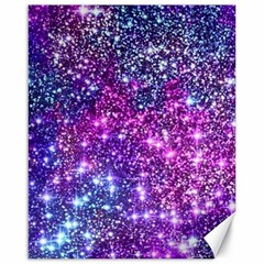 Purple Violet Glitter Galaxy Nebula Space Pattern Canvas 16  x 20 