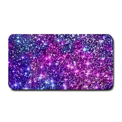 Purple Violet Glitter Galaxy Nebula Space Pattern Medium Bar Mat