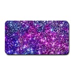 Purple Violet Glitter Galaxy Nebula Space Pattern Medium Bar Mat 16 x8.5  Bar Mat