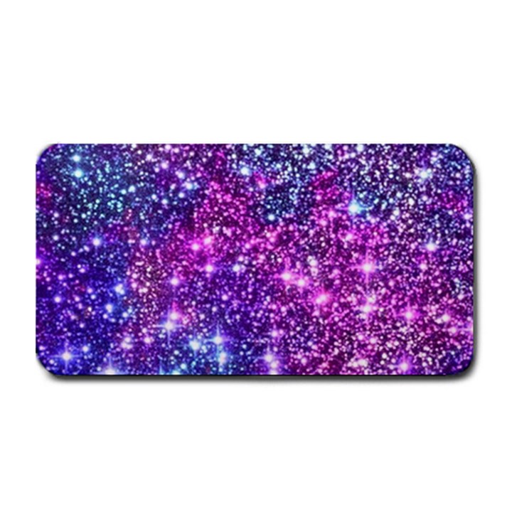 Purple Violet Glitter Galaxy Nebula Space Pattern Medium Bar Mat