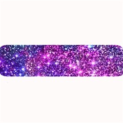 Purple Violet Glitter Galaxy Nebula Space Pattern Large Bar Mat