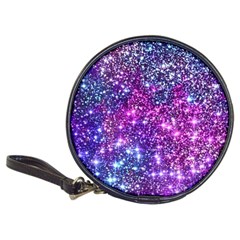 Purple Violet Glitter Galaxy Nebula Space Pattern Classic 20-CD Wallets