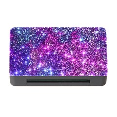 Purple Violet Glitter Galaxy Nebula Space Pattern Memory Card Reader With Cf by Perong