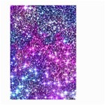 Purple Violet Glitter Galaxy Nebula Space Pattern Large Garden Flag (Two Sides) Front