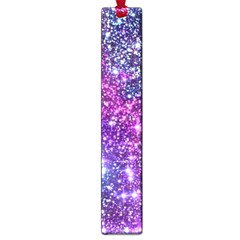 Purple Violet Glitter Galaxy Nebula Space Pattern Large Book Marks