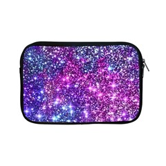 Purple Violet Glitter Galaxy Nebula Space Pattern Apple iPad Mini Zipper Cases