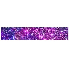 Purple Violet Glitter Galaxy Nebula Space Pattern Large Premium Plush Fleece Scarf  by Perong