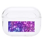 Purple Violet Glitter Galaxy Nebula Space Pattern Hard PC AirPods Pro Case Front