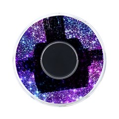 Purple Violet Glitter Galaxy Nebula Space Pattern On-the-Go Memory Card Reader