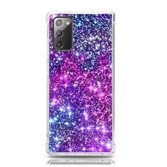 Purple Violet Glitter Galaxy Nebula Space Pattern Samsung Galaxy Note 20 TPU UV Case