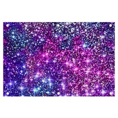 Purple Violet Glitter Galaxy Nebula Space Pattern Banner And Sign 6  X 4  by Perong