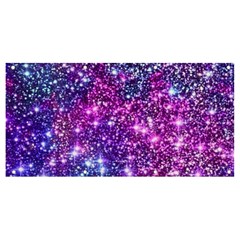 Purple Violet Glitter Galaxy Nebula Space Pattern Banner and Sign 8  x 4 