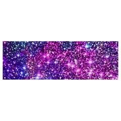 Purple Violet Glitter Galaxy Nebula Space Pattern Banner And Sign 12  X 4  by Perong