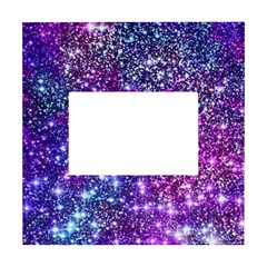 Purple Violet Glitter Galaxy Nebula Space Pattern White Box Photo Frame 4  X 6  by Perong