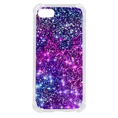 Purple Violet Glitter Galaxy Nebula Space Pattern Iphone Se by Perong