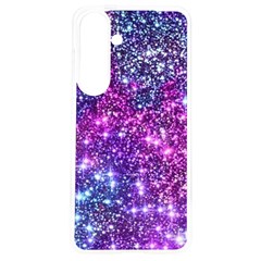 Purple Violet Glitter Galaxy Nebula Space Pattern Samsung Galaxy S24 6.2 Inch TPU UV Case