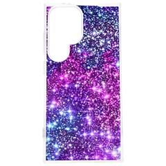 Purple Violet Glitter Galaxy Nebula Space Pattern Samsung Galaxy S24 Plus 6.7 Inch TPU UV Case