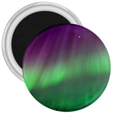 Northern Lights Green Aurora Borealis 3  Magnets by Perong