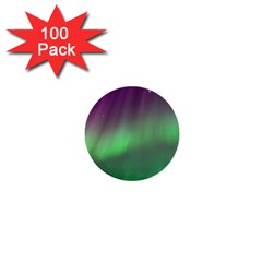 Northern Lights Green Aurora Borealis 1  Mini Buttons (100 Pack) 