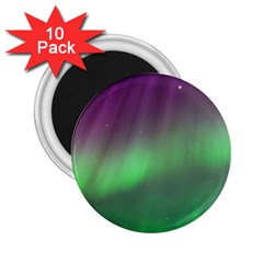 Northern Lights Green Aurora Borealis 2 25  Magnets (10 Pack)  by Perong