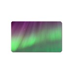 Northern Lights Green Aurora Borealis Magnet (Name Card) Front