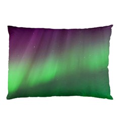 Northern Lights Green Aurora Borealis Pillow Case by Perong