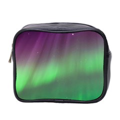 Northern Lights Green Aurora Borealis Mini Toiletries Bag (two Sides) by Perong