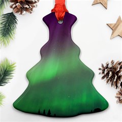 Northern Lights Green Aurora Borealis Ornament (christmas Tree) 