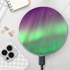 Northern Lights Green Aurora Borealis Wireless Fast Charger(white) by Perong