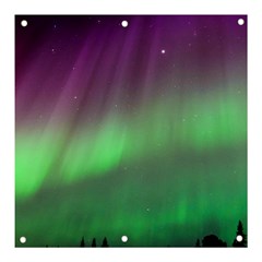 Northern Lights Green Aurora Borealis Banner And Sign 3  X 3  by Perong