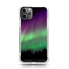 Northern Lights Green Aurora Borealis Iphone 11 Pro 5 8 Inch Tpu Uv Print Case by Perong