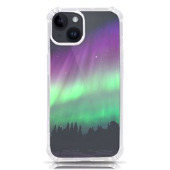 Northern Lights Green Aurora Borealis Iphone 14 Tpu Uv Print Case by Perong