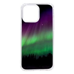 Northern Lights Green Aurora Borealis Iphone 14 Pro Max Tpu Uv Print Case by Perong