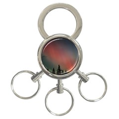 Aurora Borealis Alaska Sky 3-ring Key Chain by Perong