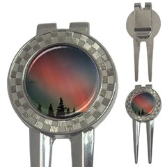 Aurora Borealis Alaska Sky 3-in-1 Golf Divots by Perong