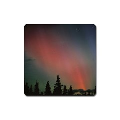 Aurora Borealis Alaska Sky Square Magnet