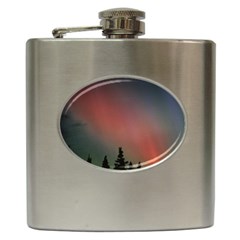 Aurora Borealis Alaska Sky Hip Flask (6 Oz) by Perong