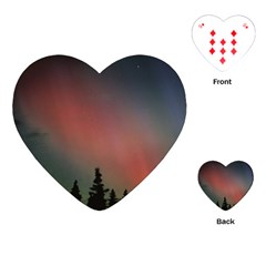 Aurora Borealis Alaska Sky Playing Cards Single Design (heart) by Perong