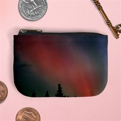 Aurora Borealis Alaska Sky Mini Coin Purse by Perong