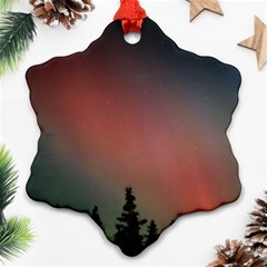 Aurora Borealis Alaska Sky Ornament (snowflake) by Perong