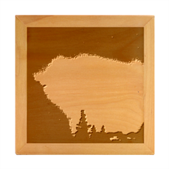 Aurora Borealis Alaska Sky Wood Photo Frame Cube by Perong