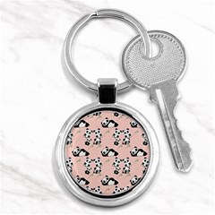 Cute Panda Animal Pattern Key Chain (round) by Perong