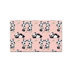 Cute Panda Animal Pattern Sticker Rectangular (100 Pack) by Perong