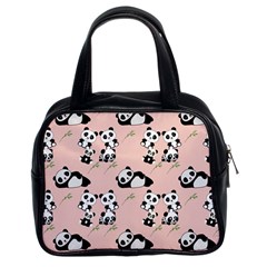 Cute Panda Animal Pattern Classic Handbag (two Sides)