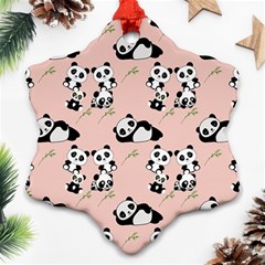 Cute Panda Animal Pattern Ornament (snowflake)