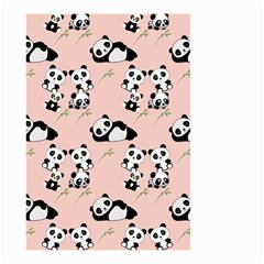 Cute Panda Animal Pattern Small Garden Flag (two Sides) by Perong