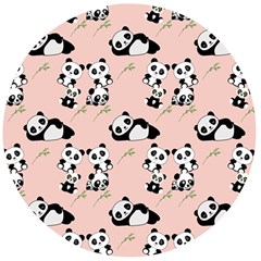 Cute Panda Animal Pattern Wooden Bottle Opener (round) by Perong