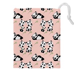 Cute Panda Animal Pattern Drawstring Pouch (5xl) by Perong