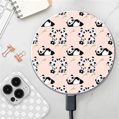 Cute Panda Animal Pattern Wireless Fast Charger(white) by Perong