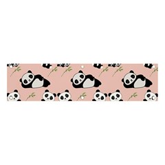 Cute Panda Animal Pattern Banner And Sign 4  X 1  by Perong